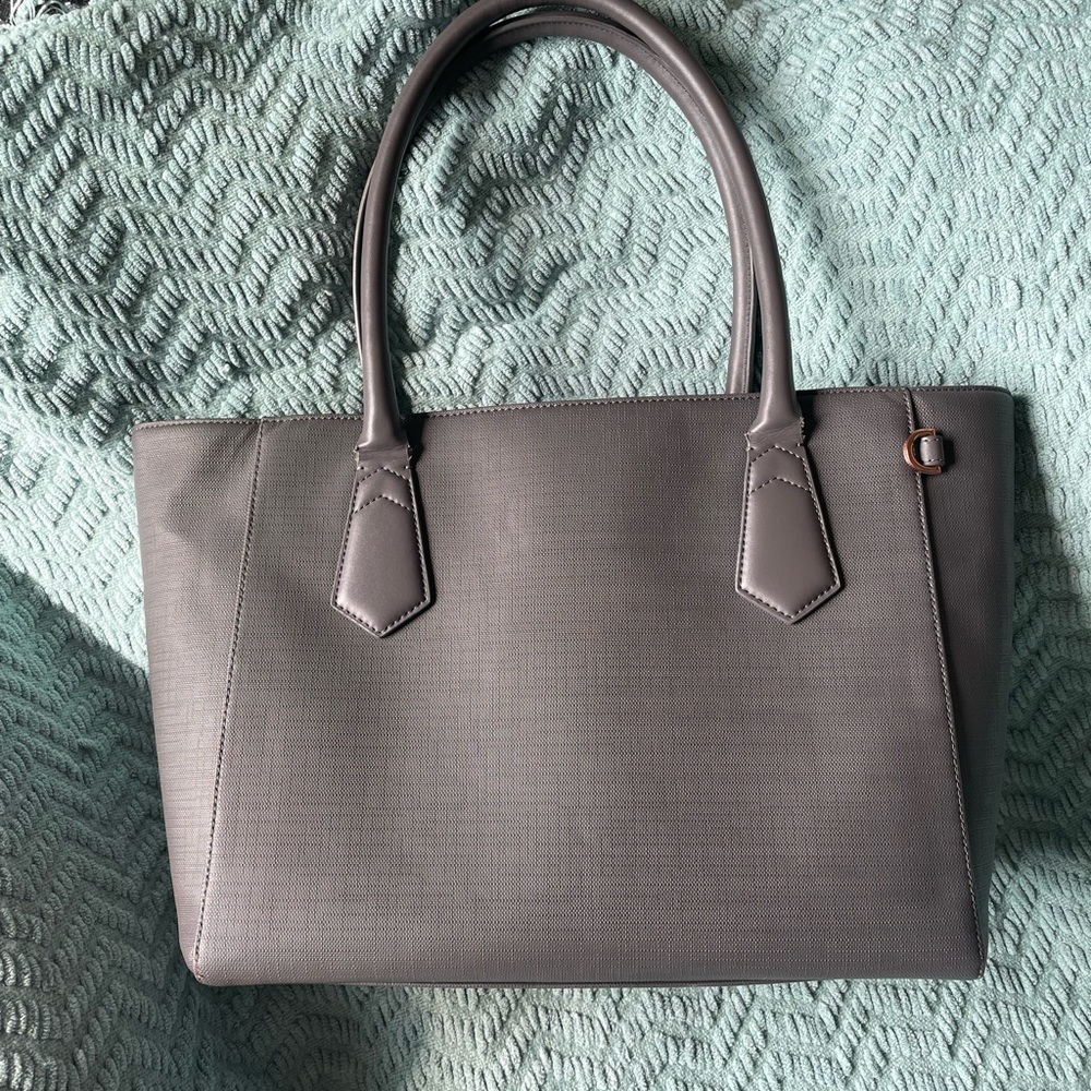 Dagne Dover Signature Tote in Graphite